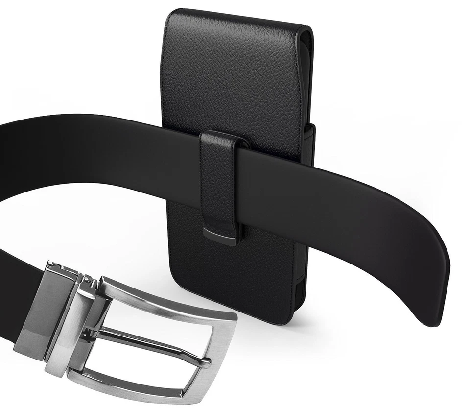 Vertical Leather Swivel Belt Clip Case Holster For iPhone Samsung & other Phones - Image 4 of 4