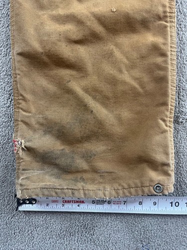 Vintage CARHARTT Coveralls Boiler Suit Size 42L Overalls Workwear 996QZ 70s - Picture 9 of 23