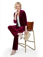 Ladies Velour Jacket By Chums