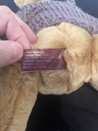Peluche The Brass Button Bear Collection Sherwood “Bear of Long Life” 1996 de colección nuevo con etiquetas - Imagen 8 de 11