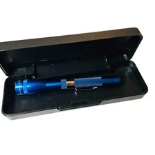 Mini Maglite 2-Cell AAA Flashlight Blue With Case & Manual