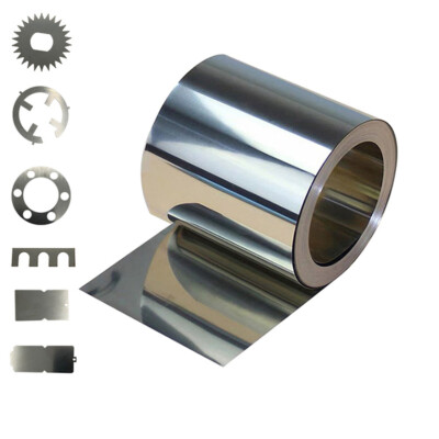 1Meter High Elasticity 301 Stainless Steel Narrow Foil Strip Roll Thick0.1-0.6mm