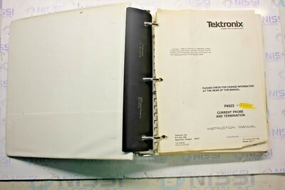 TEKTRONIX P6022 & P6020 CURRENT PROBE &TERMINATION INSTRUCTION MANUAL 070 948 00