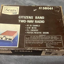 Vintage Sears 40-Channel CB Radio Pkg