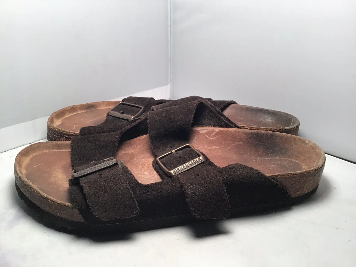 Birkenstock Womens 41 10 Arizona Soft Footbed Brown Suede 2