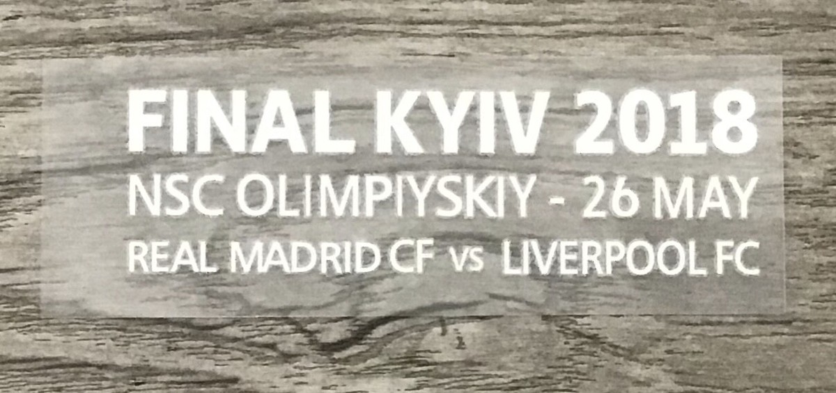 Champion League Final Kiev 2018 Match Detail Set Trophy 12 Respect