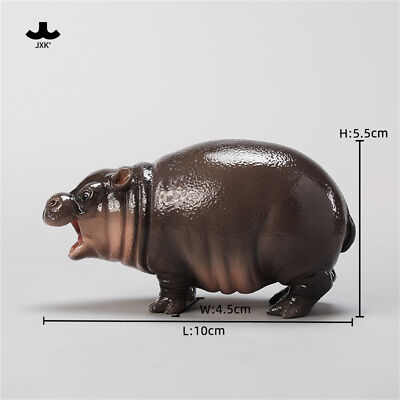 JXK 1/6 Hippopotamus Baby Figure Adult Xmas Gift Toy Hippo Animal