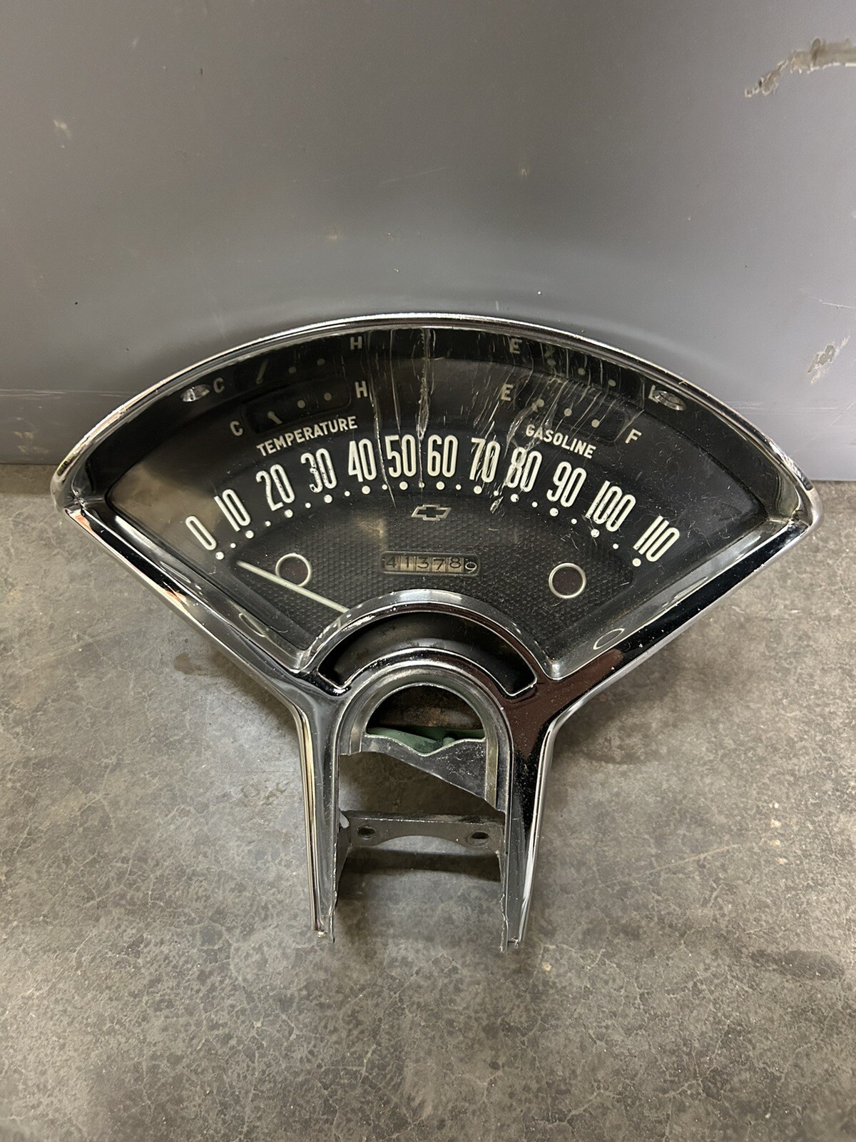 1955 1956 55 56 Chevy Bel Air Instrument Cluster Speedometer Gauges