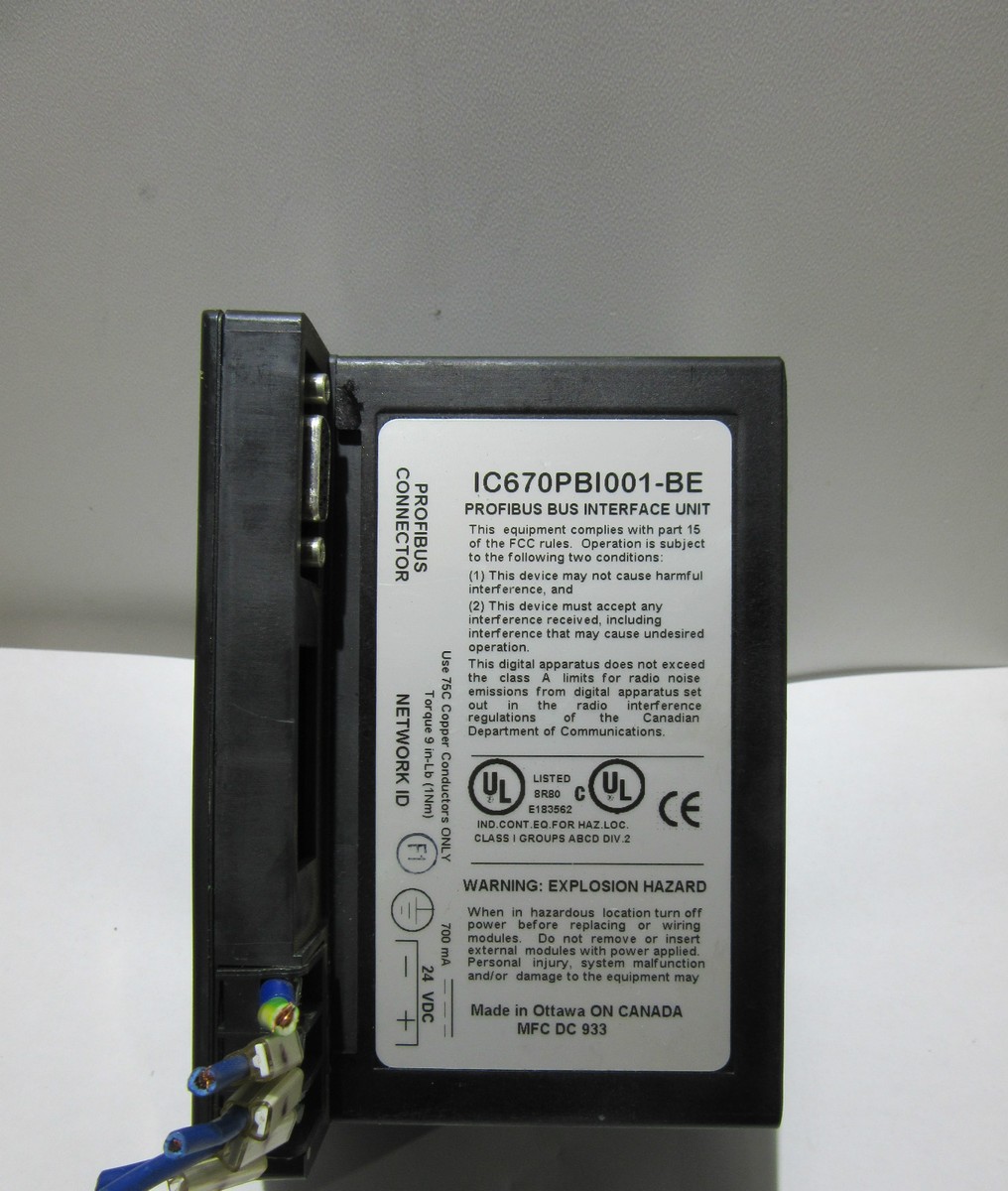 VersaMax Profibus NIU, IC200PBI001-BD, GFK-1552B