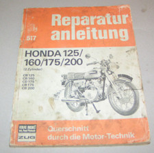 Pre-owned Motorcycle Repair Manual Honda CB 125, 160, 175, 200 - 2 Cylinder