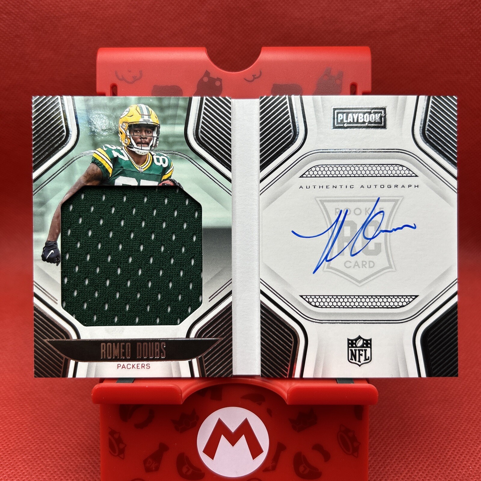 2022 Playbook - ROMEO DOUBS - Authentic Autograph - RC Patch - #/299 - PACKERS