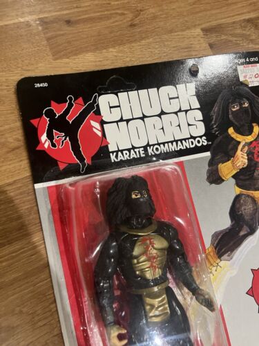 Chuck Norris Karate Kommandos Kenner 1986 Ninja Serpent Action Figure Moc - Picture 3 of 19