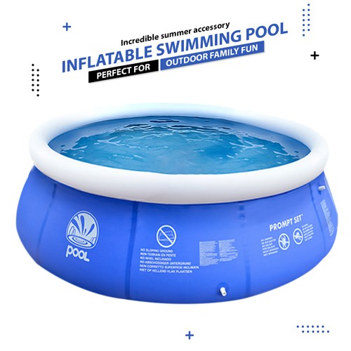 Conjunto rápido de piscina infantil inflable de 8 pies, piscina para fiesta interior + exterior - Imagen 5 de 5