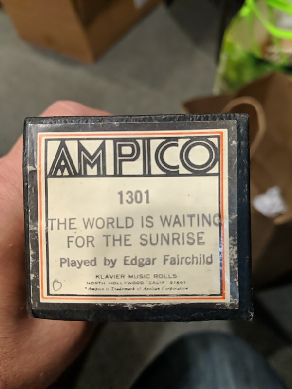 AMPICO ReCut Player Piano Roll, The World Is Waiting For The Sunshine, Fairchild