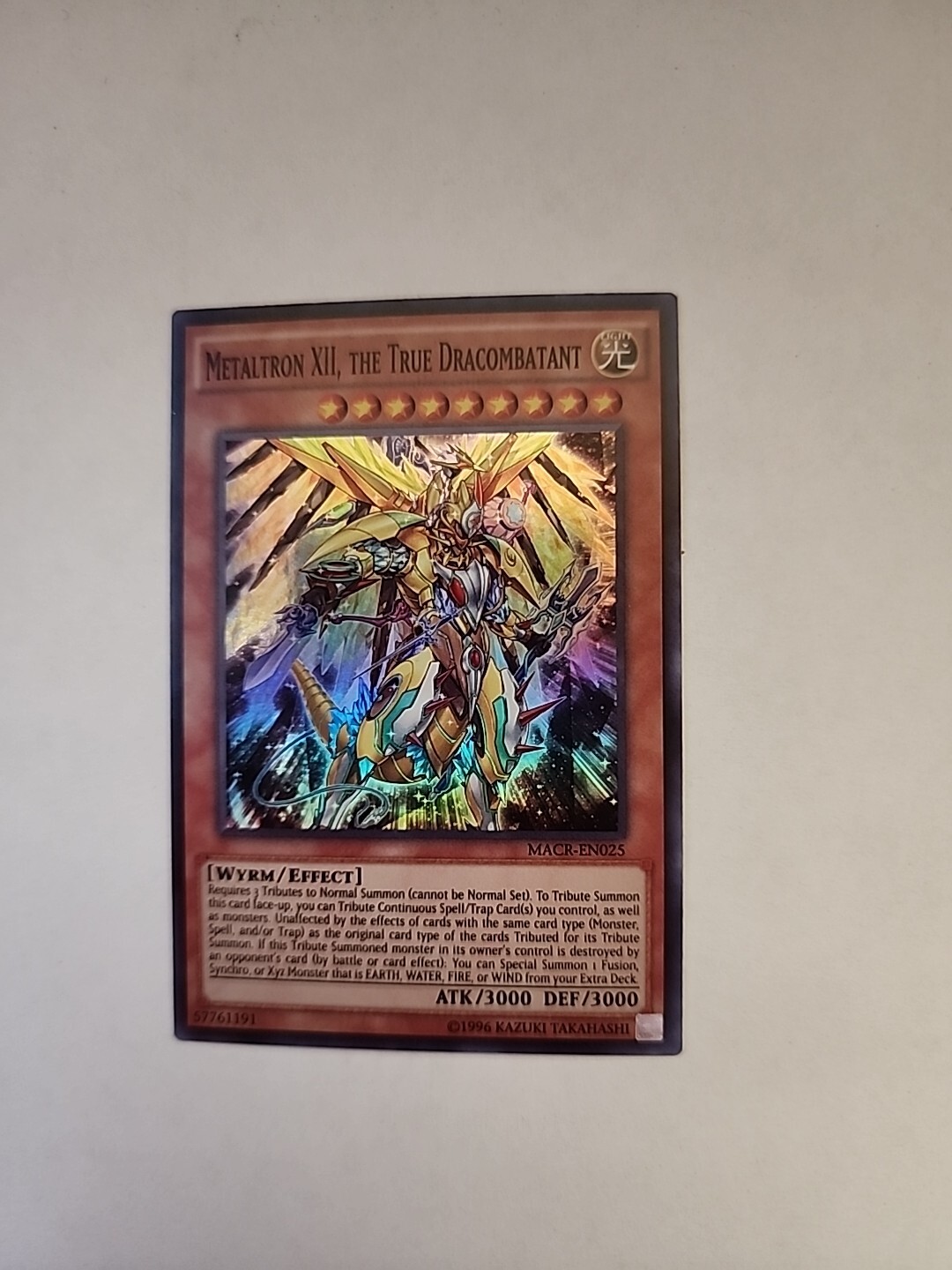 Yugioh Metaltron XII, the True Dracombatant #MACR-EN025 1st Edition ...