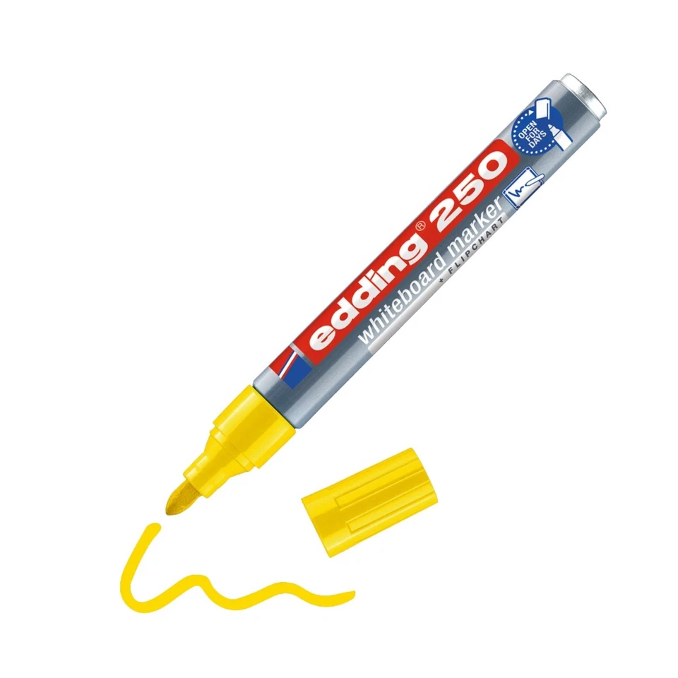 EDDING 250 WHITEBOARDMARKER WHITEBOARD-MARKER GELB NEU