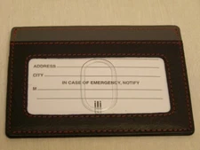 Ili New York genuine leather wallet credit card holder RFID 7201 black red gray