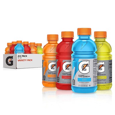 Gatorade Classic Thirst Quencher, Variety Pack, 12 Fl Oz (Pack of 24).