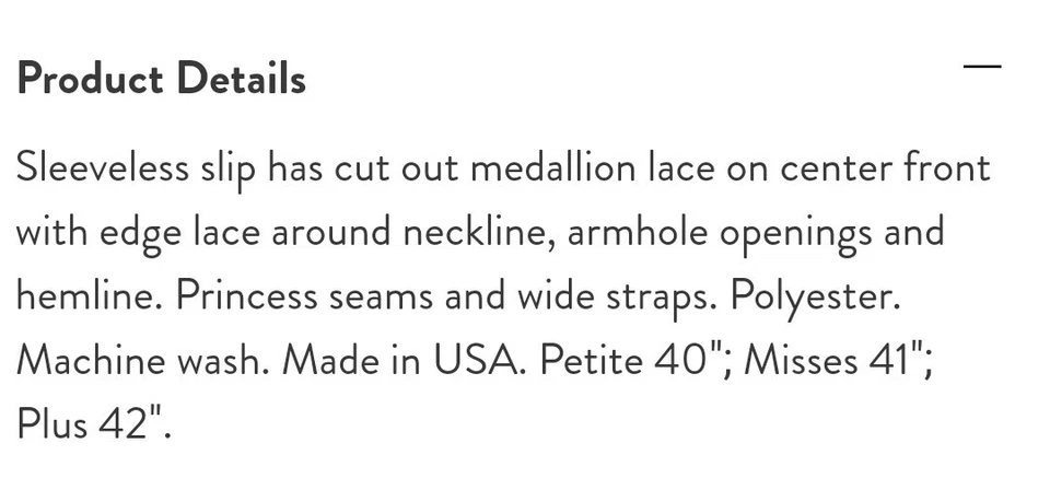 Medallón de encaje Essentials blanco talla 4xL Foto 2 de 4