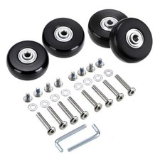 Set of 4 Luggage Suitcase Replacement Wheels Rubber Swivel Caster Wheels