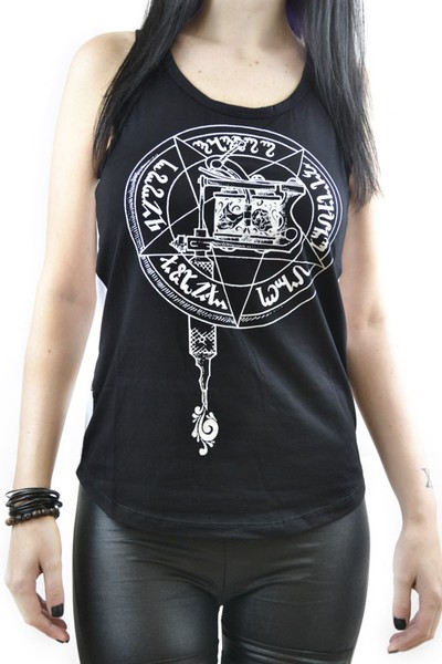 Too Fast Redemption Tank  Dark Arts Top punk horror grunge cross tattoo machine