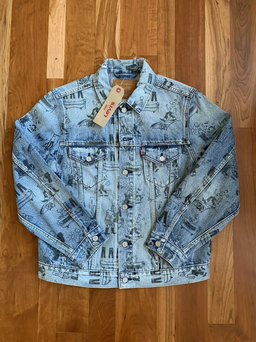 Levis distressed on sale denim jacket