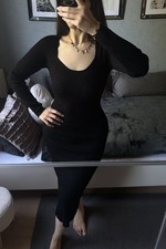 Herbst Kleid Bodycon Figurbetonend Stretch Gr...