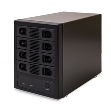 Syba SY-ENC50104 4 Bay 3.5” SATA III HDD 4-Bay USB 3.0 & eSATA, Black