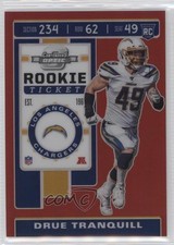 2019 Panini Contenders Optic Rookie Ticket Red Prizm /199 Drue Tranquill #95 1u6