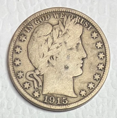 1915-S Barber Half Dollar, Fine Details, Cleaned, Great Eye Appeal & Better Date