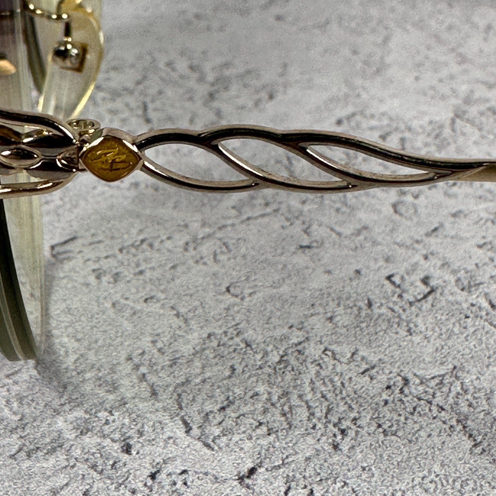 Balmain Vintage 90s Eyeglass Frames Gold Frameless Oversized Retro Glasses image 5
