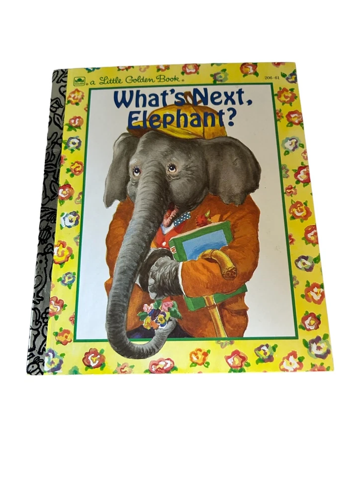 What's Next, Elephant? A Little Golden Book 206-61 HC Vintage Children's Book - Imagem 2 de 4