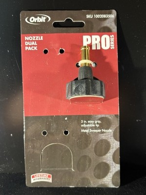 Orbit Contractor Nozzle Brass Pro Series Solid Sweeper Metal MISSING ONE