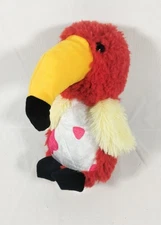A&A Global Industries Red Bird Parrot Plush Stuffed Animal 9"