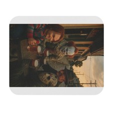 Spooky Horror Movie Mouse Pad Chucky, Pennywise, Freddy Krueger, Jason Mona Lisa