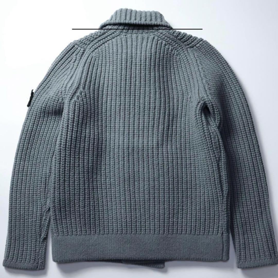 Stone Island Knit Coat Thick Ribbed Wool Used thumbnail 12