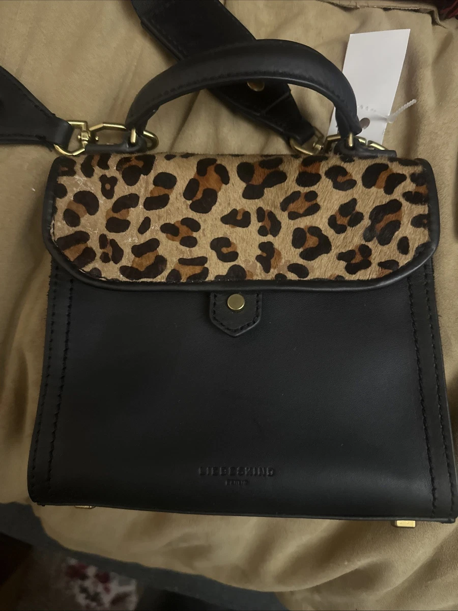 Liebeskind Berlin Borsa A Tracolla Crossbody Donna - Modello Flare Lizard In Pelle Effetto Rettile - Colore Tea Leaf, Extra Small