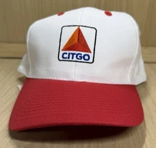 Citgo Hat Cap Snapback White Red One Size Oil Gas Racing Car NEW