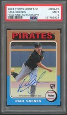 2024 Topps Heritage Paul Skenes Real One Auto PSA 9