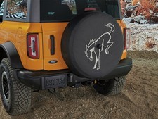 Ford Bronco Logo Spare Tire Cover For 32 Inch Wheels Heavy Duty Vinyl