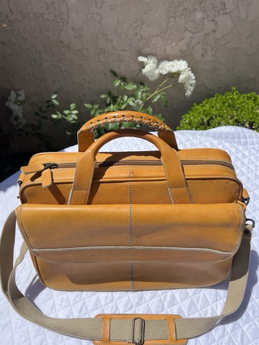LIMITED EDITION RAWLINGS BASEBALL GLOVE LEATHER BRIEFCASE SATCHEL LOMBARDO BAG - Picture 5 of 19