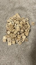 Wooden Scrabble Letter Tiles