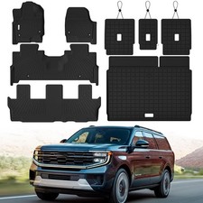 Floor Mats  Trunk Mat Fit for 2025 Ford Expedition Max 8 Seats ,All Weather ...