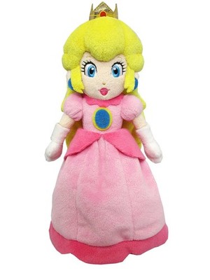 Super Mario Peach Stuffed Plush 10'' Multicolor - Cute Collectible