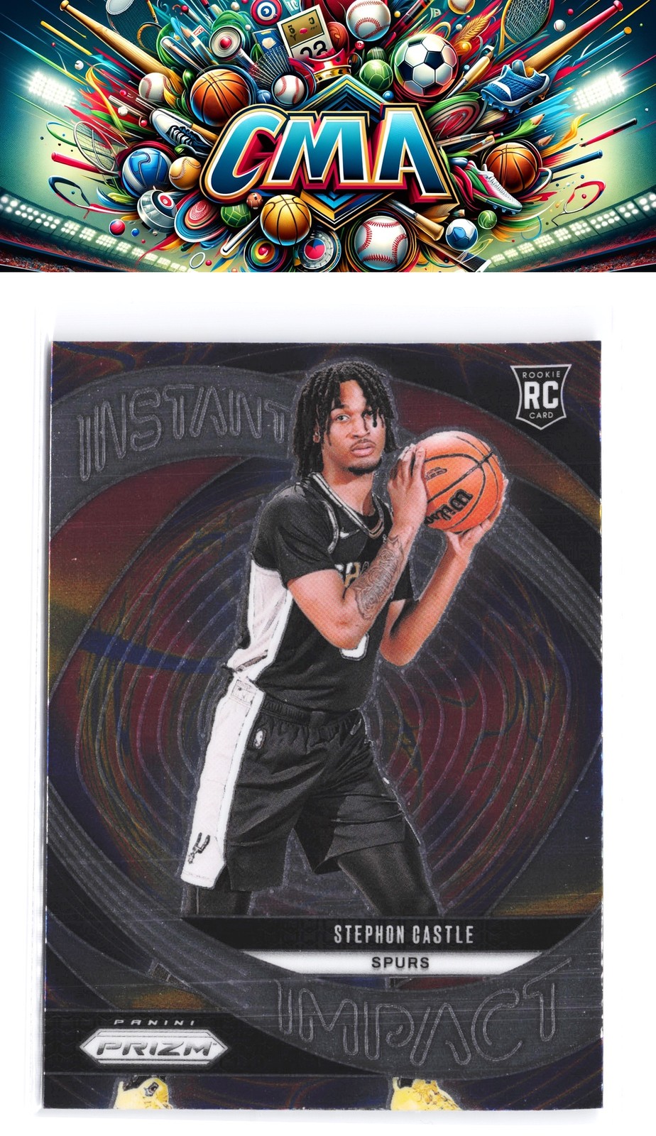 2024-25 Panini Prizm #4 Stephon Castle Instant Impact