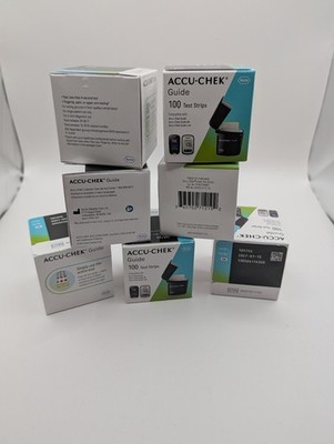 LOT of 9 Accu-Chek Guide Blood Glucose Test Strips 100 Count New in Box