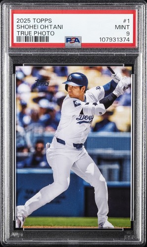 2025 TOPPS TRUE PHOTO #1 SHOHEI OHTANI PSA 9