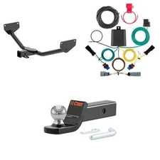 CURT Towing Kit Package Trailer Hitch Wiring 45134 Ball Mount Pin & Clip, 13585