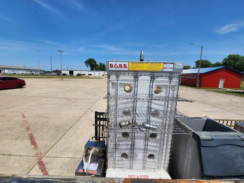 Used B.O.S.S. Space Saver with Portable Filter Machine Fryer Oil Caddy