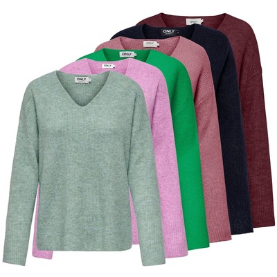 Only Damen Pullover Strickpullover Damenpullover Strick Oberteil ONLCamilla 23